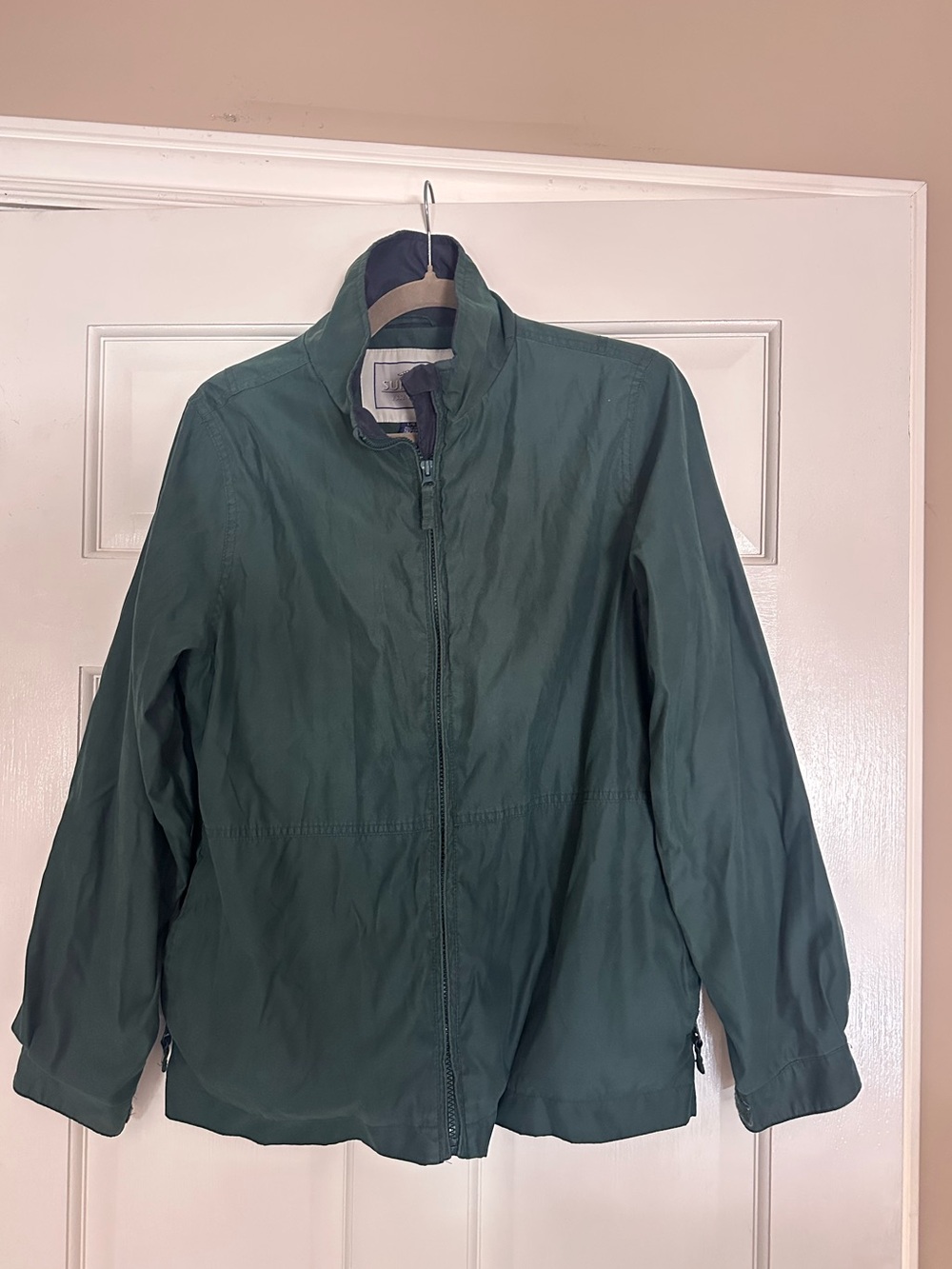Summit Essentials- VINTAGE Forest Green Lightweight Zip Front Ski Jacket